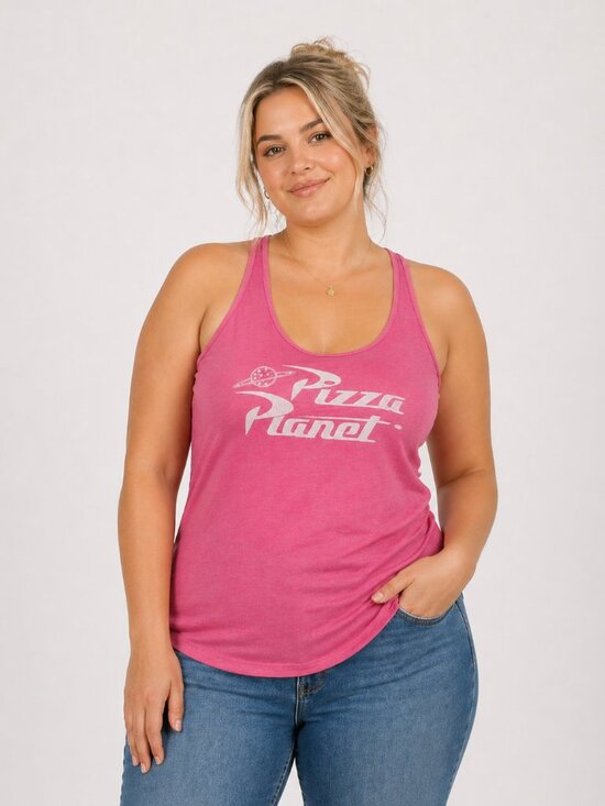 Pixar Tops - Disney Pizza Planet Tank Top Pink 2XL